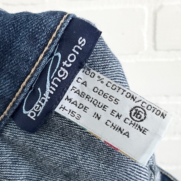Penningtons Denim Jeans 100% Cotton Extra High Rise Skinny Mid Wash Blue Sz 16 - Picture 4 of 11